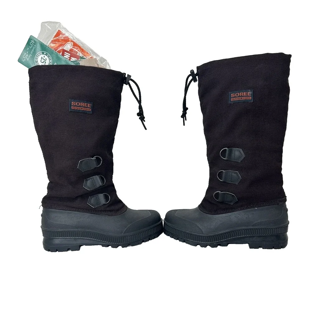 Vintage SOREL Boots Womens 5 Kaufman Canada Snowcap Frost Plum Purple (Bordeaux)